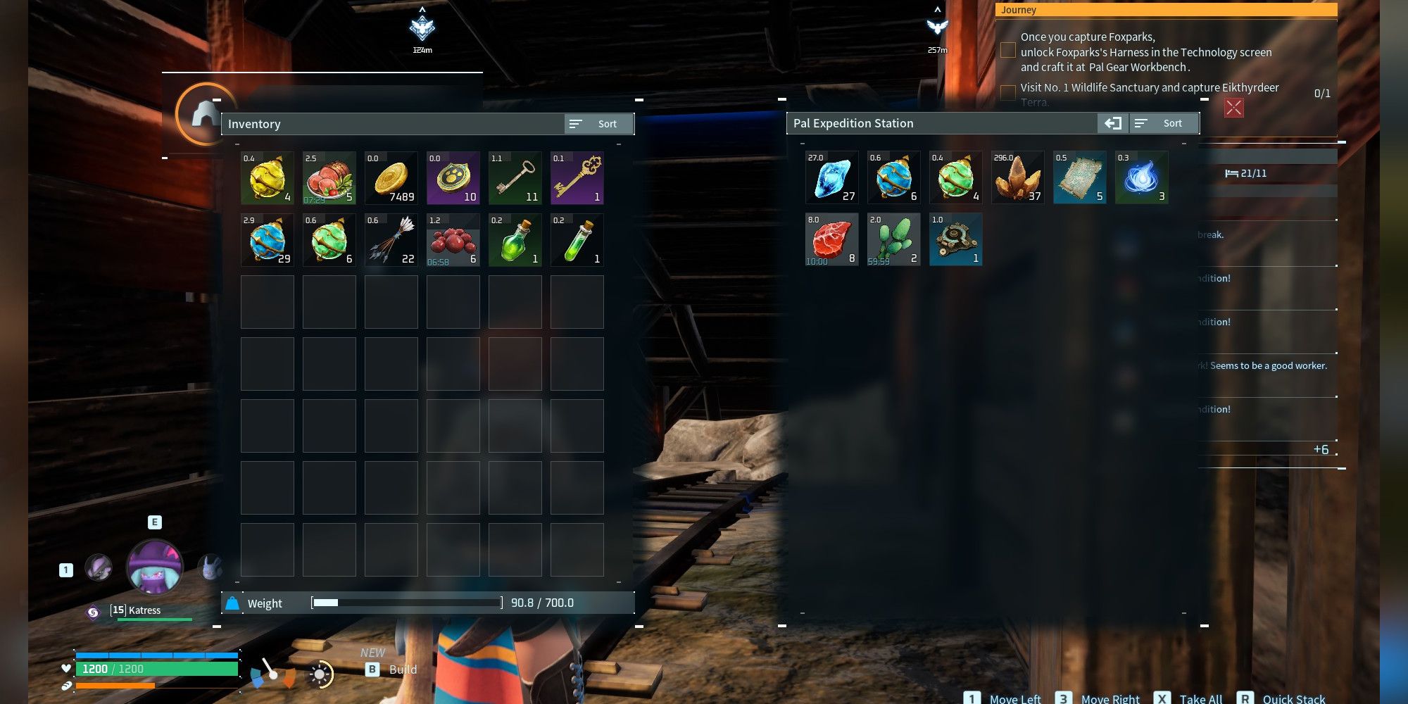 An image of a successful Expedition in Palworld rewarding the player a number of items, including Ancient Pal Manuscripts.