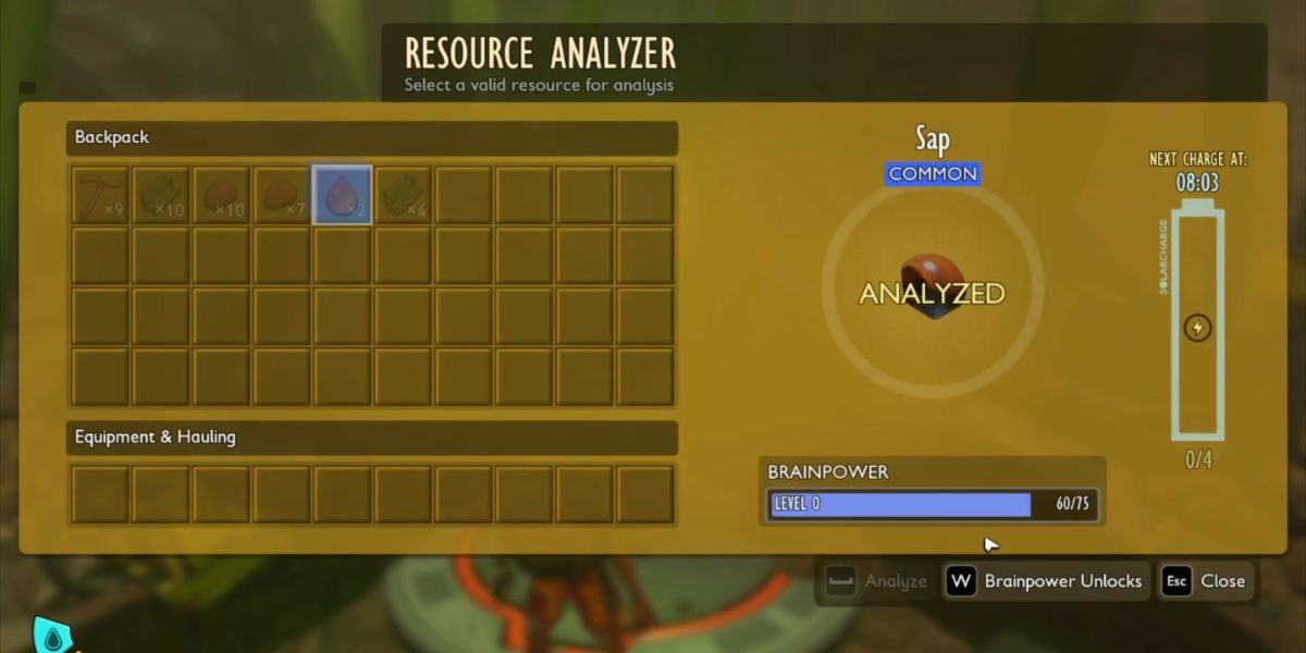 Grounded 2 Using Resource Analyzer
