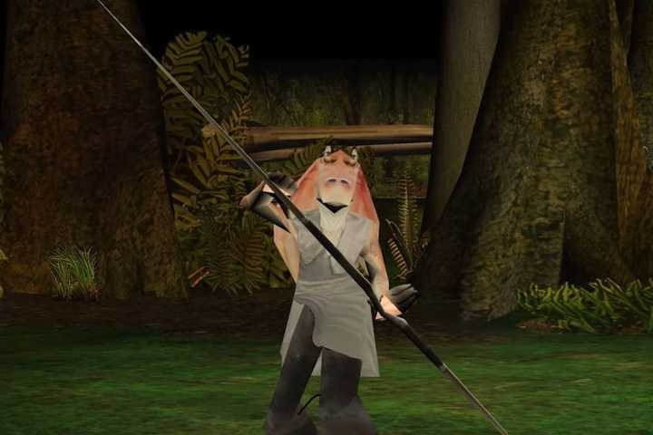 Jar Jar Binks in Star Wars Episode I Jedi Power Battles