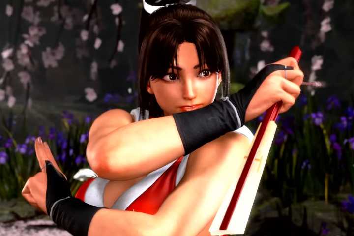 Street Fighter 6 Mai Shiranui doing hand gestures getting ready for a fight