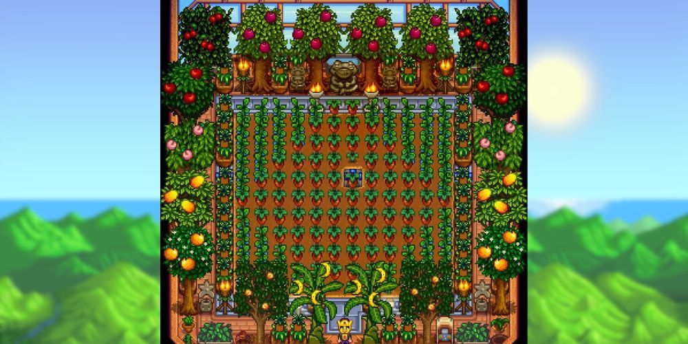 Jam-Packed Greenhouse In Stardew Valley