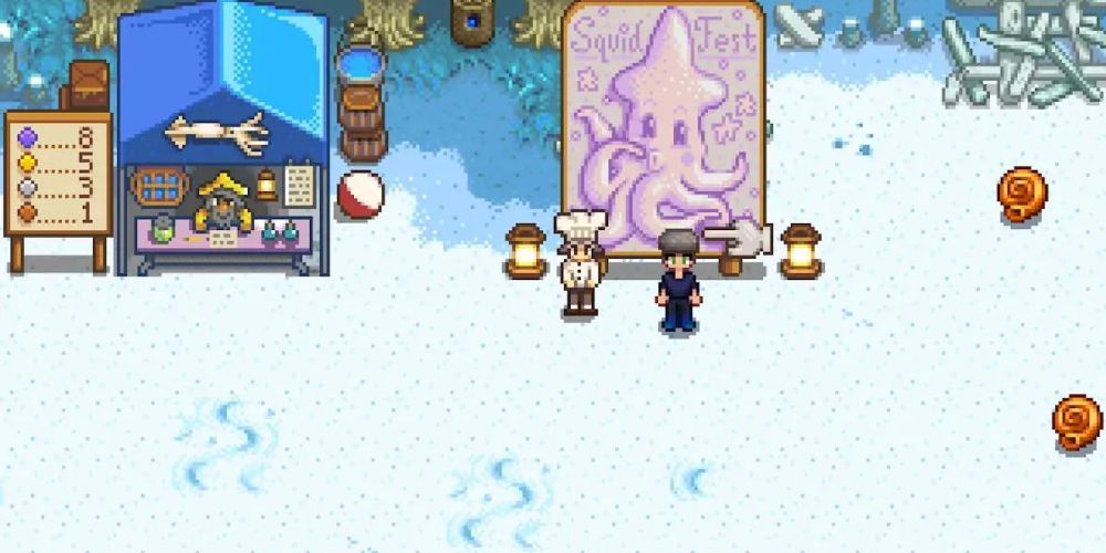 SquidFest Festival In Stardew Valley