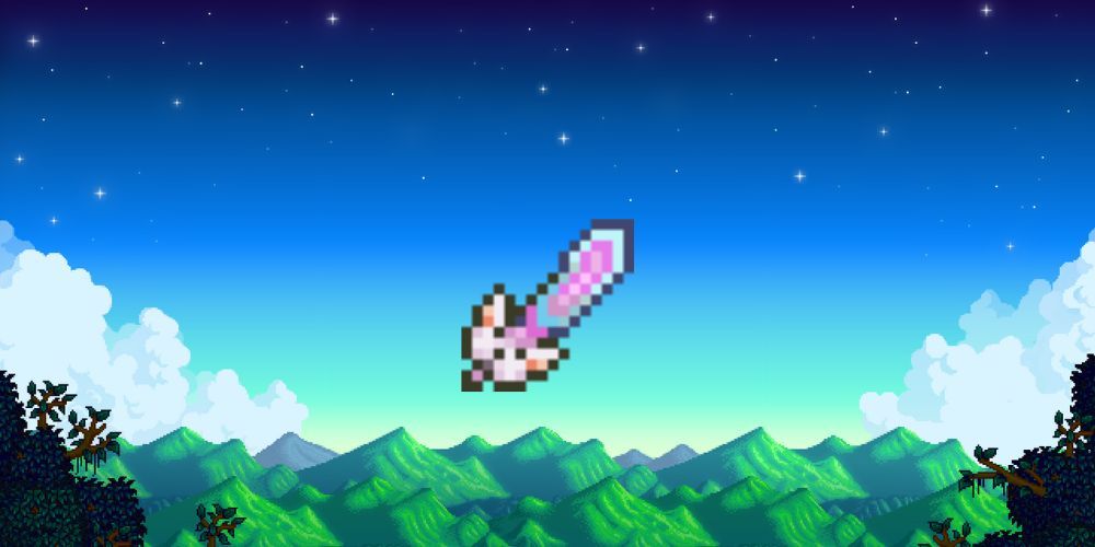 Meowmere in Stardew Valley