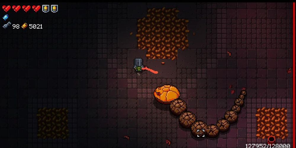 Ammoconda Fight in Enter The Gungeon